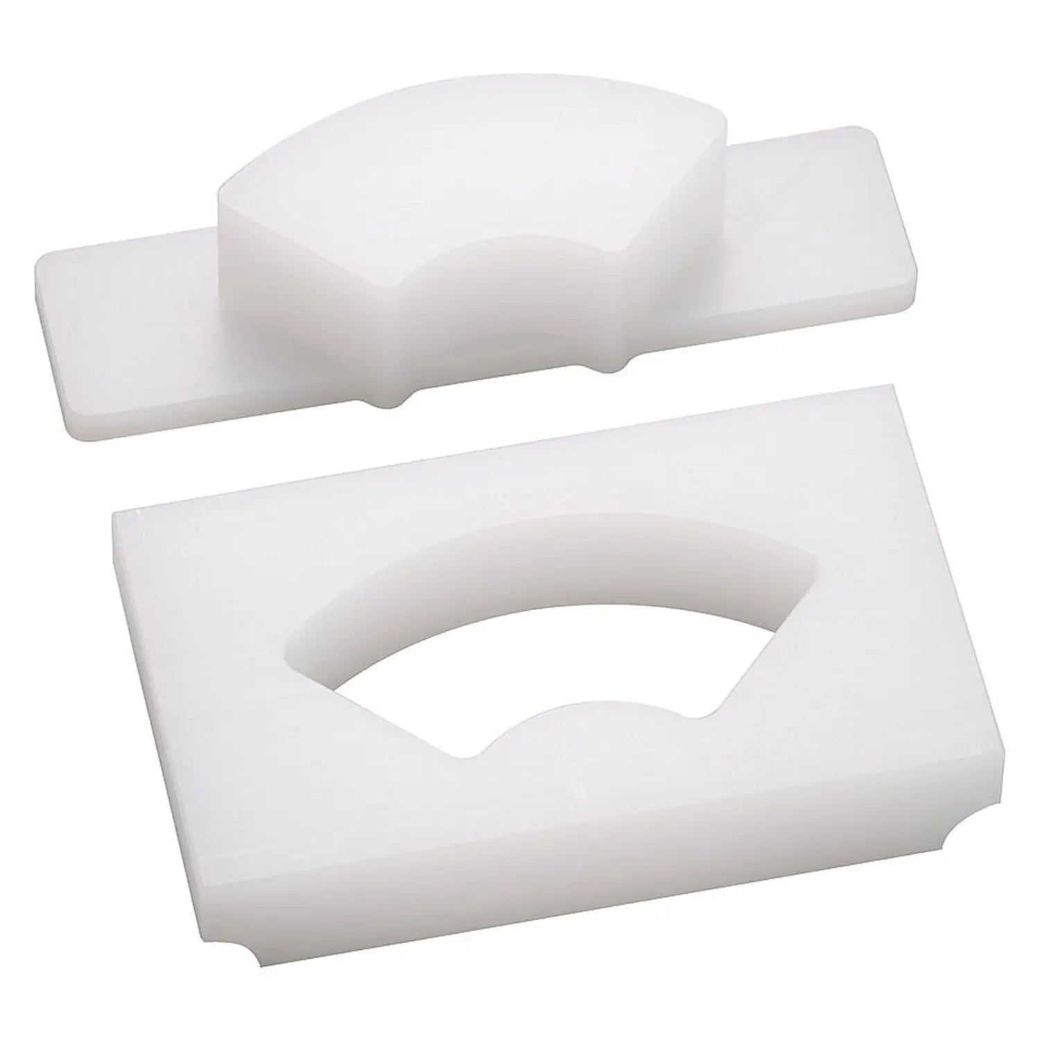 EBM Polyethylene Rice Mold Open Fan - Durable & Food-Grade for Sushi, Rice Cakes & Asian Cooking - Perfect for Home & Restaurant Use