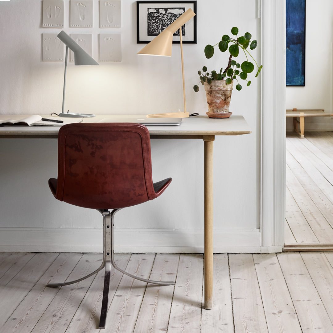Stylish AJ Mini Table Lamp - Compact LED Nightstand Light for Bedroom, Living Room & Office - Perfect for Reading, Decor & Ambient Lighting