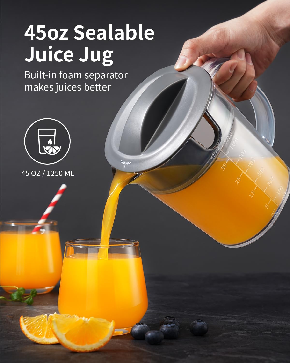 GDOR Powerful 1200W Juicer with 3.2