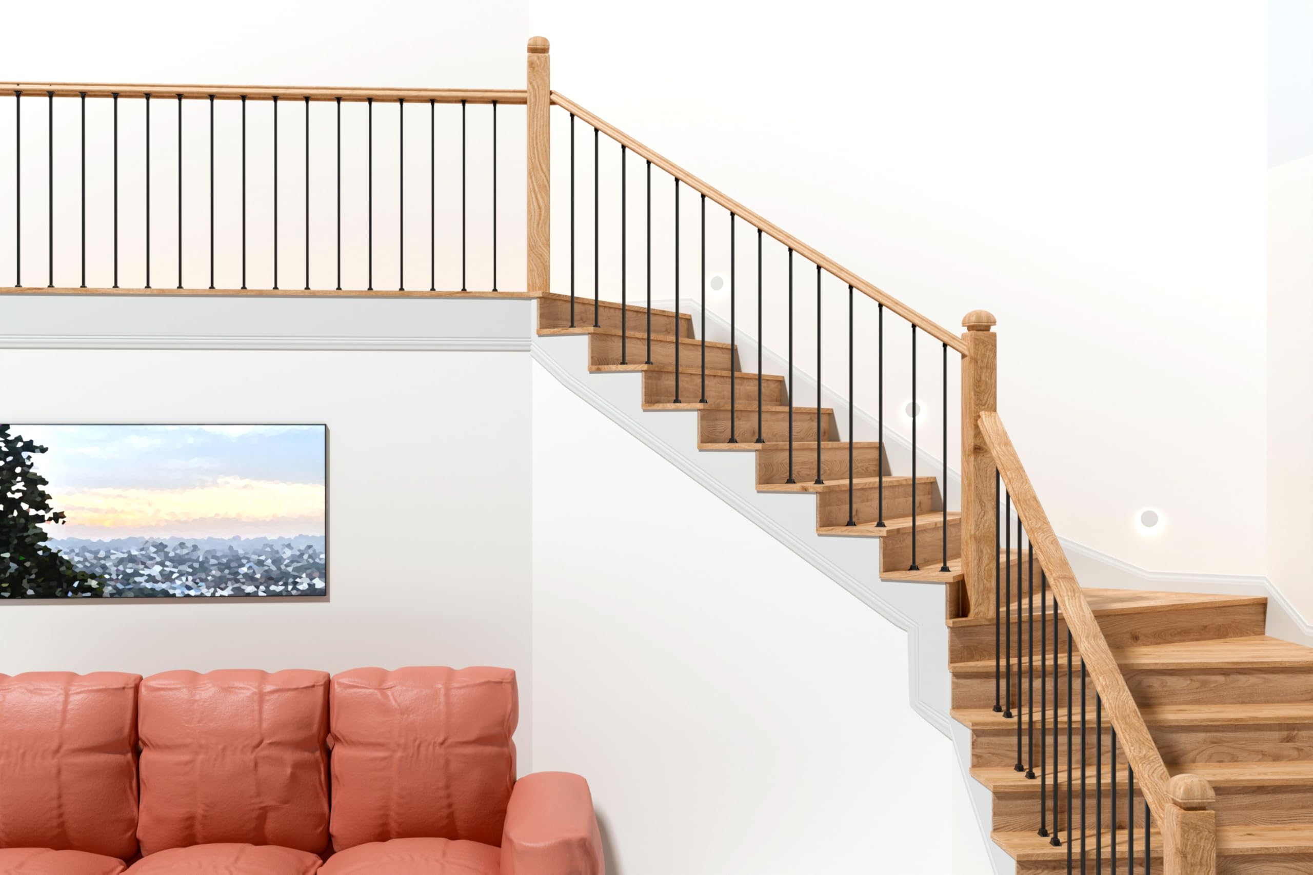 1/2 Inch Wrought Iron Balusters - 1/2