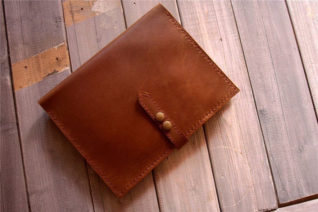 Personalized Yellow Brown Moleskine Leather Cover Notebook Holder - Premium Journal Organizer for Writing, Sketching & Travel - Perfect Gift for Writers & Artists