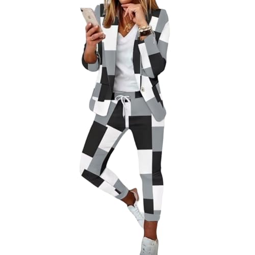Big Black and White Check