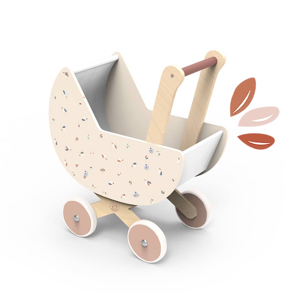 Speedy Monkey Doll Pram Stroller - Lightweight Baby Doll Carrier for Toddlers & Kids - Perfect for Indoor Play, Outdoor Walks & Role-Playing Games