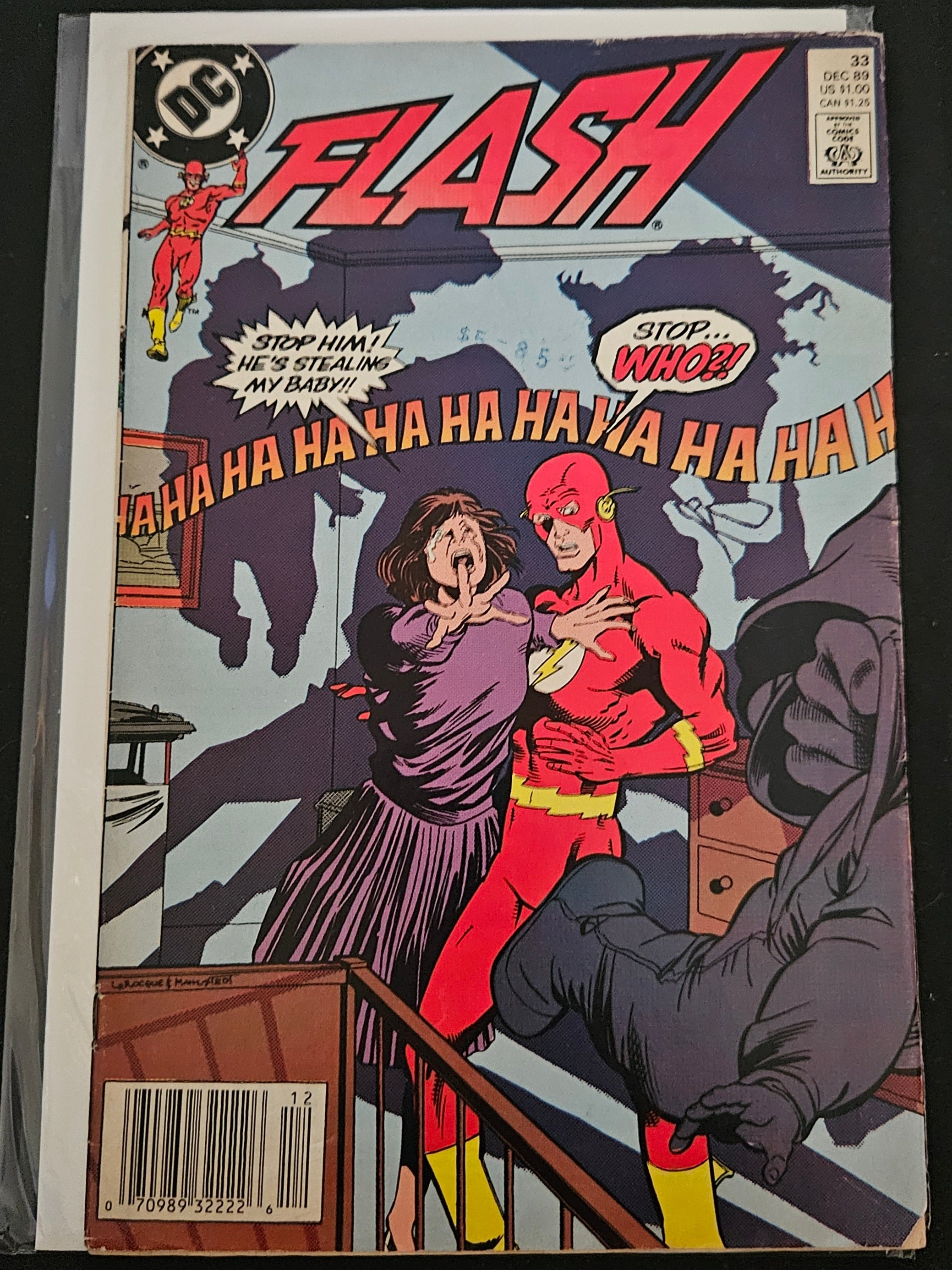 The Flash Vol. 2 #33: The Man Who Would Be Flash - DC Comics 1990 Vintage Issue | Collectible Comic Book for Fans & Investors | Perfect for Display, Gifts, and Comic Collections