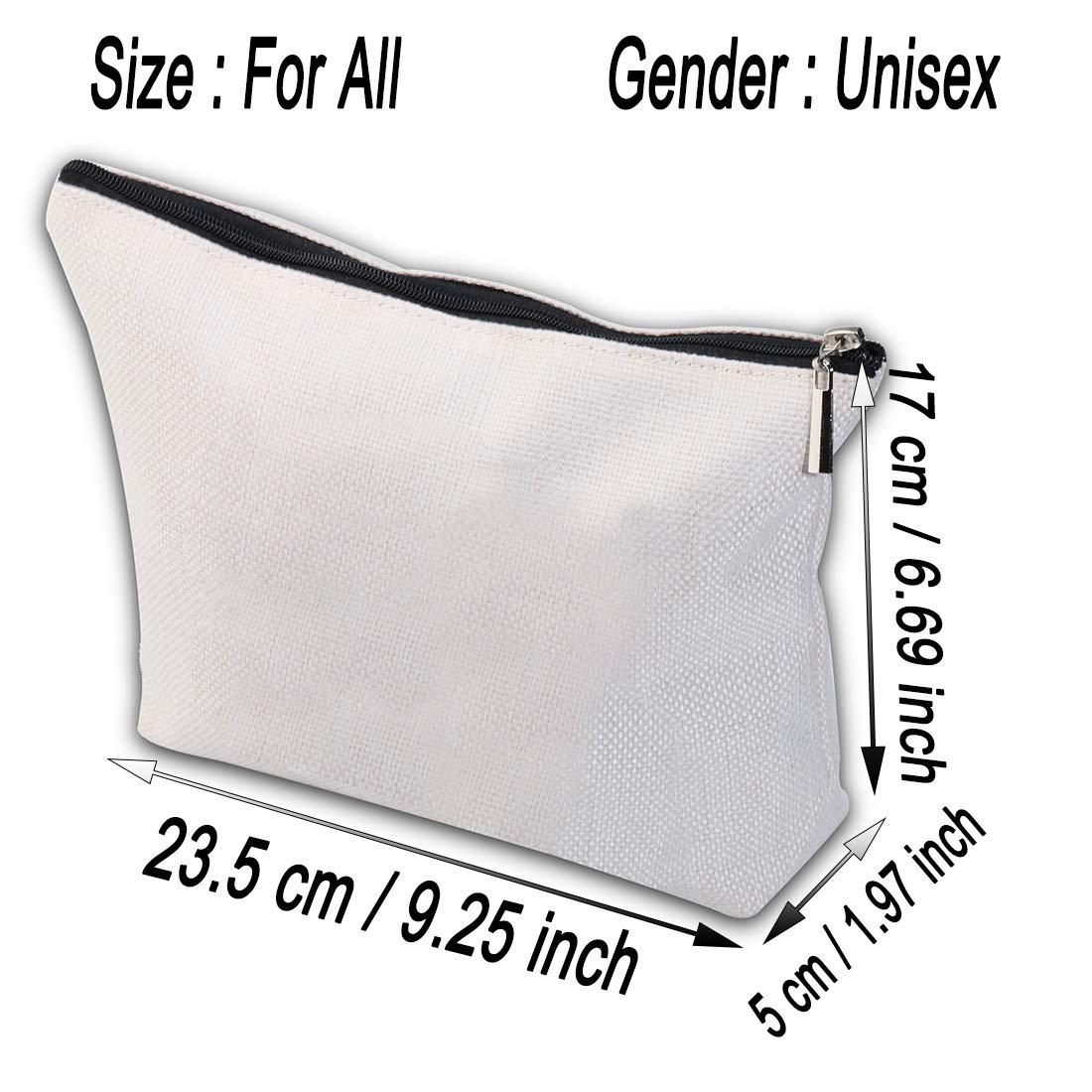 PYOUL Vampire Inspired Gift for Fans - I Belong in Mystic Falls Makeup Bag (Mystic Falls White) | Perfect for Halloween, Cosplay & Vampire Diaries Lovers