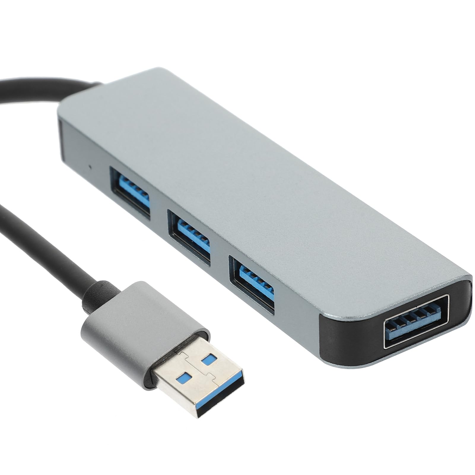 Homoyoyo 3-Port USB Hub with Aluminum Alloy Design - USB 3.0 Extension Cable & Multi-Port Expander for Laptop, PC, MacBook - Perfect for Office, Home & Travel Use
