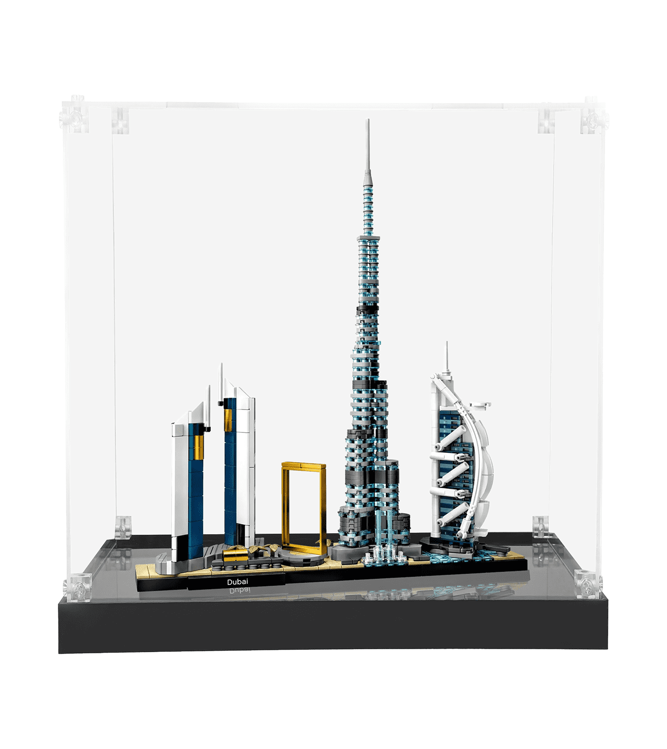 LEGO Architecture Dubai 21052 Display Case - Premium Acrylic Showcase for Collectible Building Sets - Perfect for Home Decor, Office Display & Gift Giving