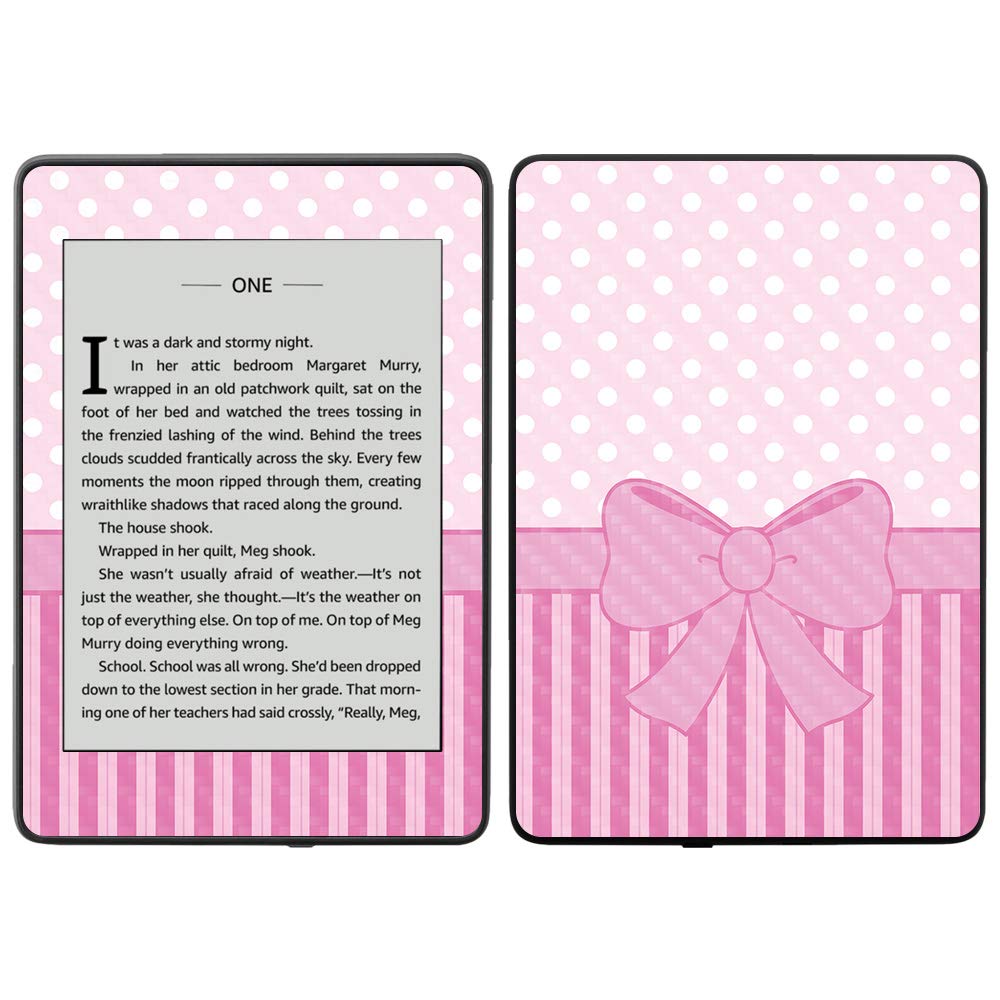 MightySkins Carbon Fiber Skin for Amazon Kindle Paperwhite 2018 (10th Gen) - Aqua Chevron Design | Waterproof Protective Cover | Durable Textured Finish | Easy to Apply & Remove | Made in USA | Perfect for Travel, Reading & Outdoor Use