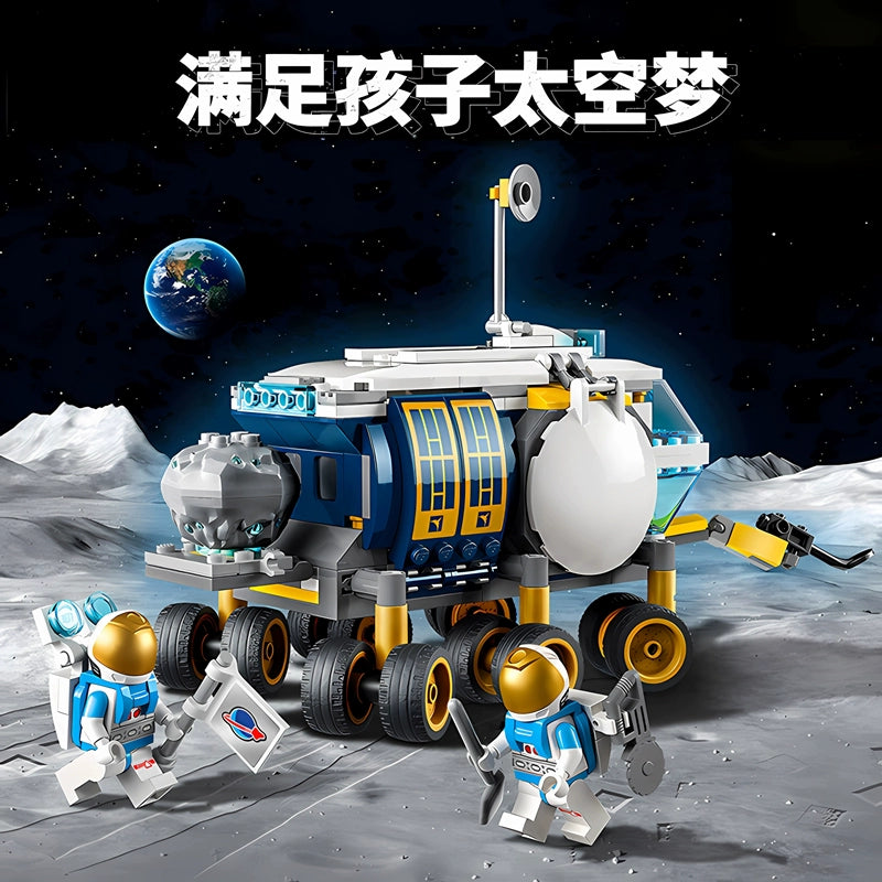 275 Pcs Lunar Roving Vehicle Toy Set - STEM Space Exploration Building Kit for Kids - Perfect for Educational Play, Birthday Gifts & Science Projects