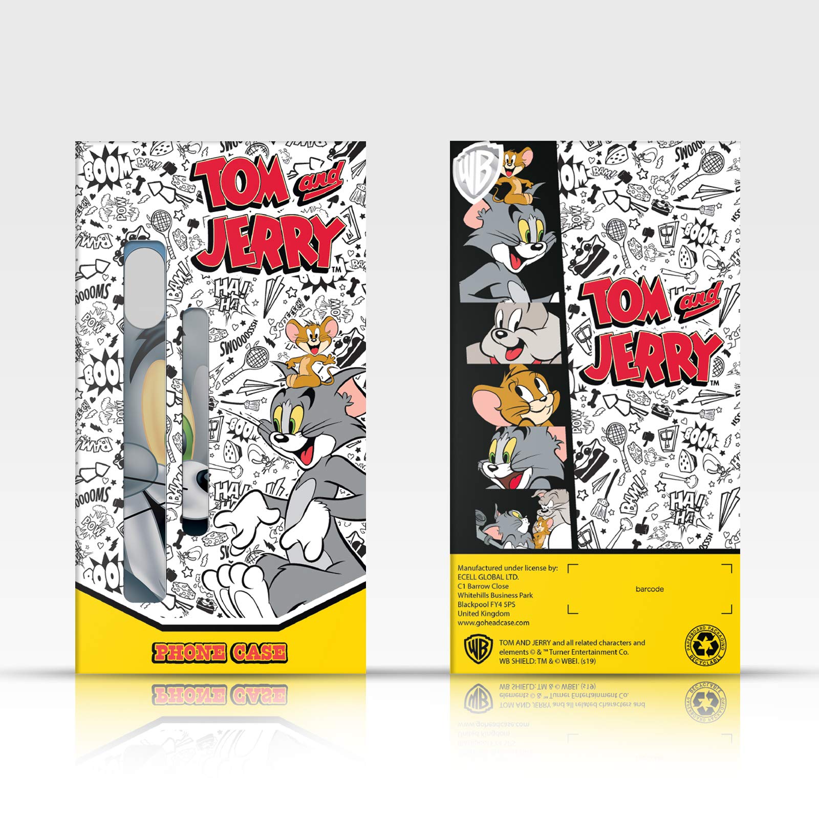 Tom and Jerry Licensed Soft Gel Phone Case for Apple iPhone 12/12 Pro - Cute Cartoon Design, Shock-Absorbent Protection - Perfect for Kids, Teens and Animation Fans (School, Work, Daily Use)