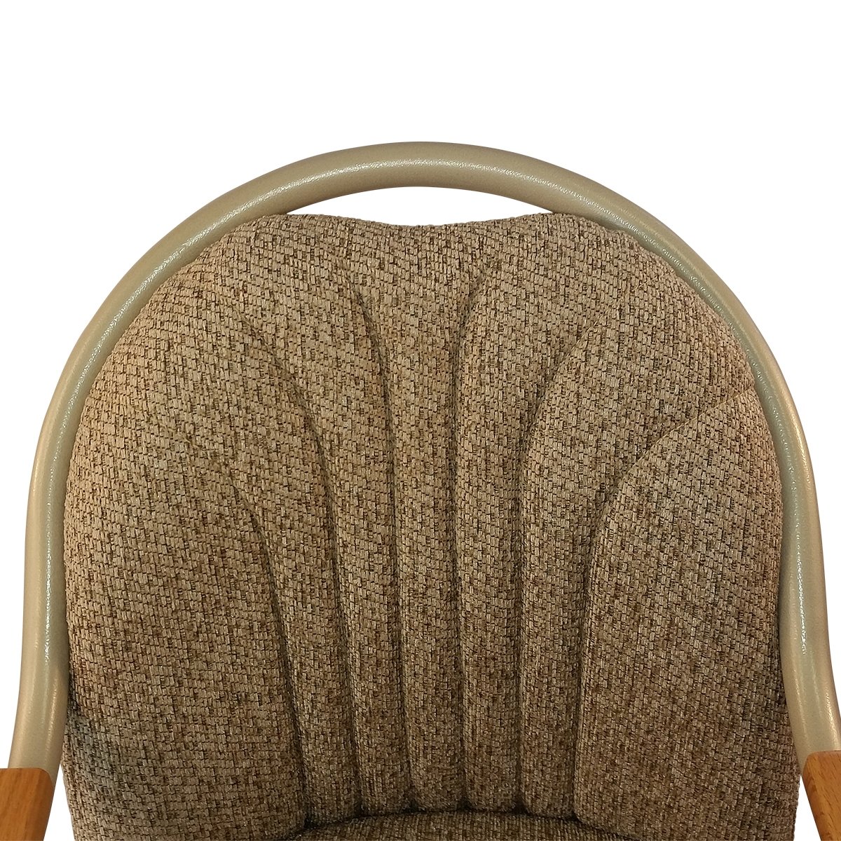 Britney Swivel Tilt Caster Dining Arm Chair - Wheat Tweed Fabric - Adjustable Office & Home Chair - Ergonomic Design for Dining Room, Study, or Conference Room (1 Chair)