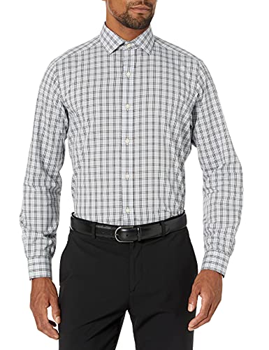 Buttoned Down Men's Tailored Fit Spread Collar Pattern Dress Shirt - Premium Formal & Business Attire for Office, Weddings & Special Occasions