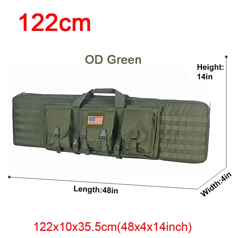 Tactical Double Rifle Case - Durable Waterproof Gun Bag for Hunting & Shooting Range - Perfect for Outdoor Adventures & Firearm Storage