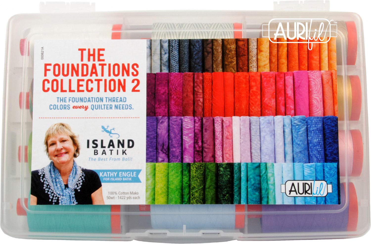Aurifil The Foundations 2 Thread Kit - 12 Large Spools 50 Weight Cotton Thread for Quilting & Sewing | Perfect for Patchwork, Embroidery & Craft Projects