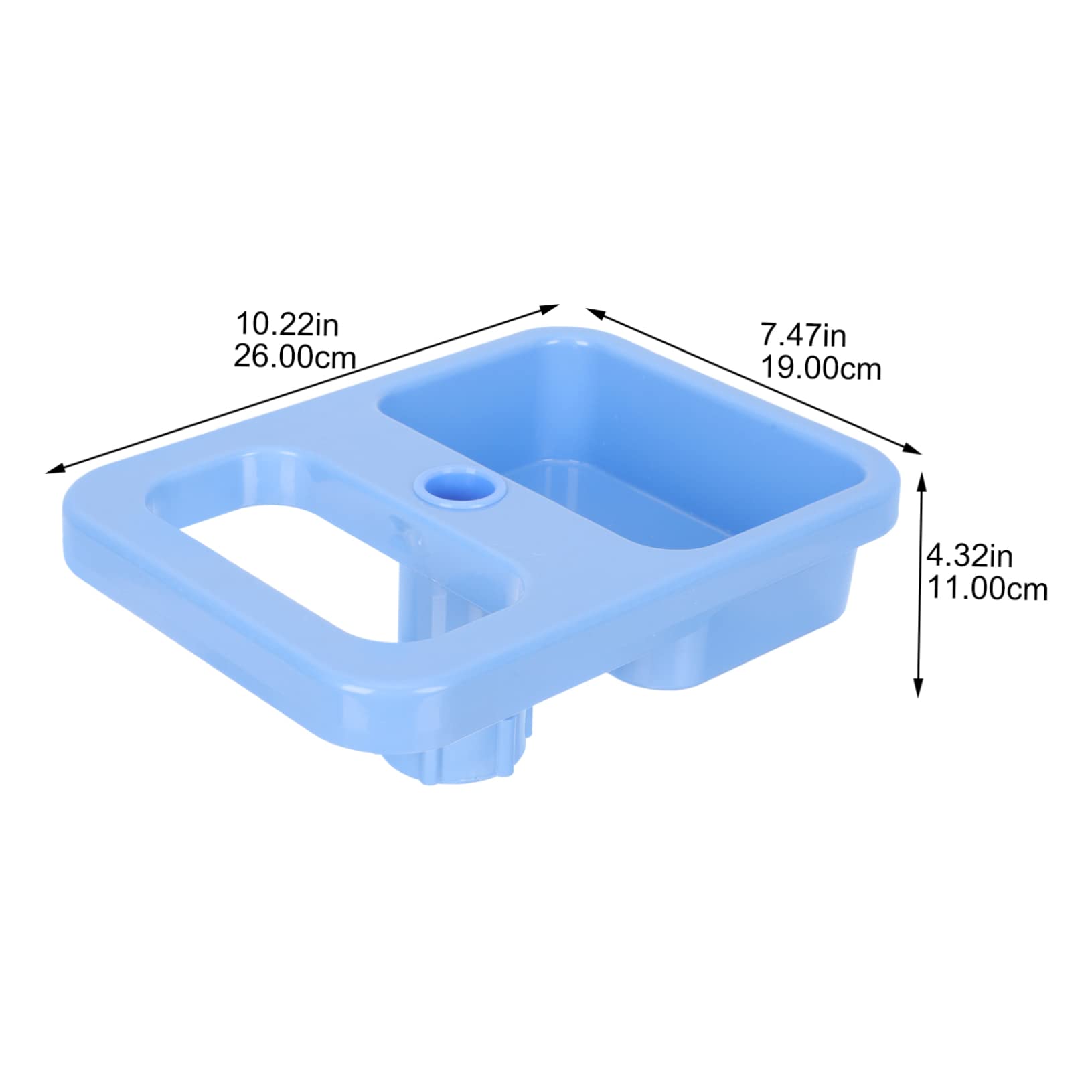 Healvian 2pcs IV Pole Tray - Plastic Medical Storage for IV Stand Accessories