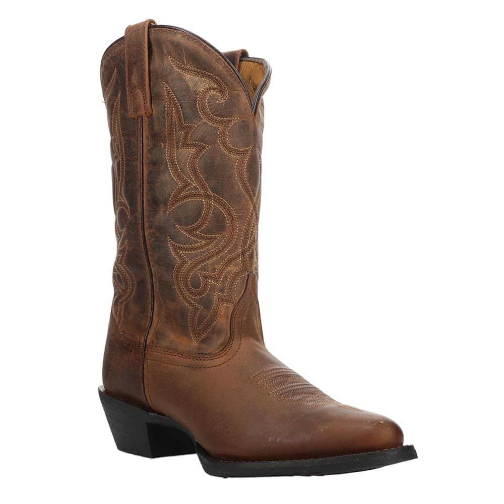 Laredo Women's Maddie Embroidered Round Toe Casual Boots - Mid Calf Low Heel 1-2