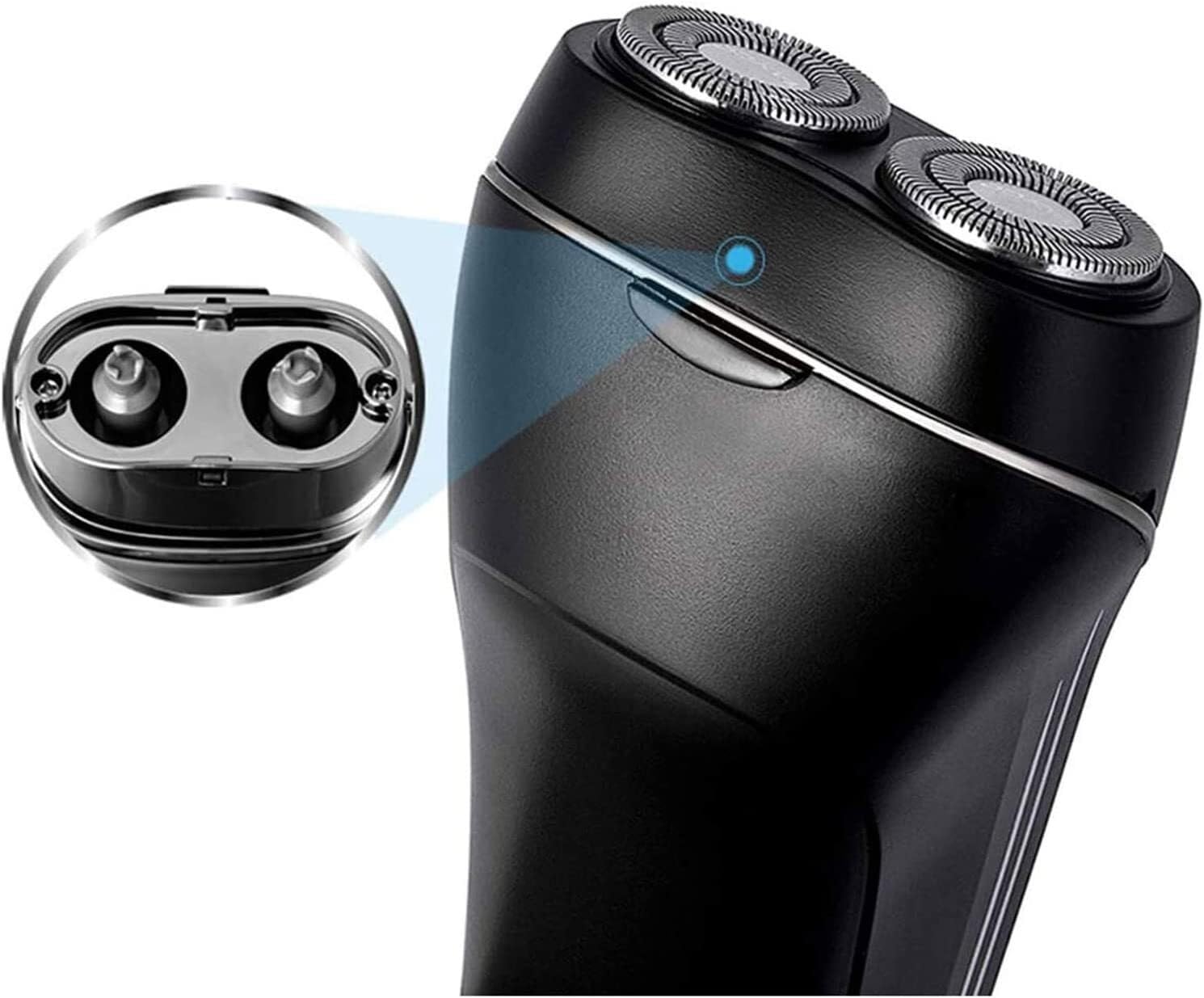 Men's Electric Shaver - Waterproof Rotary Shaver for Dry/Wet Use, USB Rechargeable Cordless Facial Hair Trimmer, Portable Travel Shaver | Perfect for Home, Gym & Business Trips