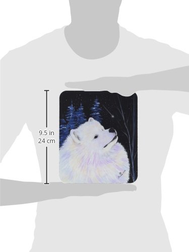 Starry Night Samoyed Mouse Pad - Large Washable Non-Slip Desk Mat for Computers & Laptops | Heat-Resistant Hot Pad & Trivet for Kitchen | Perfect for Home Office, Gaming & Workstations