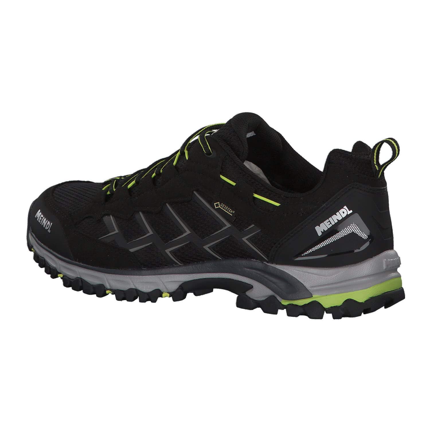 Meindl Men's Caribe Hiking Boots - Lightweight & Durable for Outdoor Adventures, Lemon Black, Size 38.5 EU - Perfect for Trekking, Camping & Mountain Trails