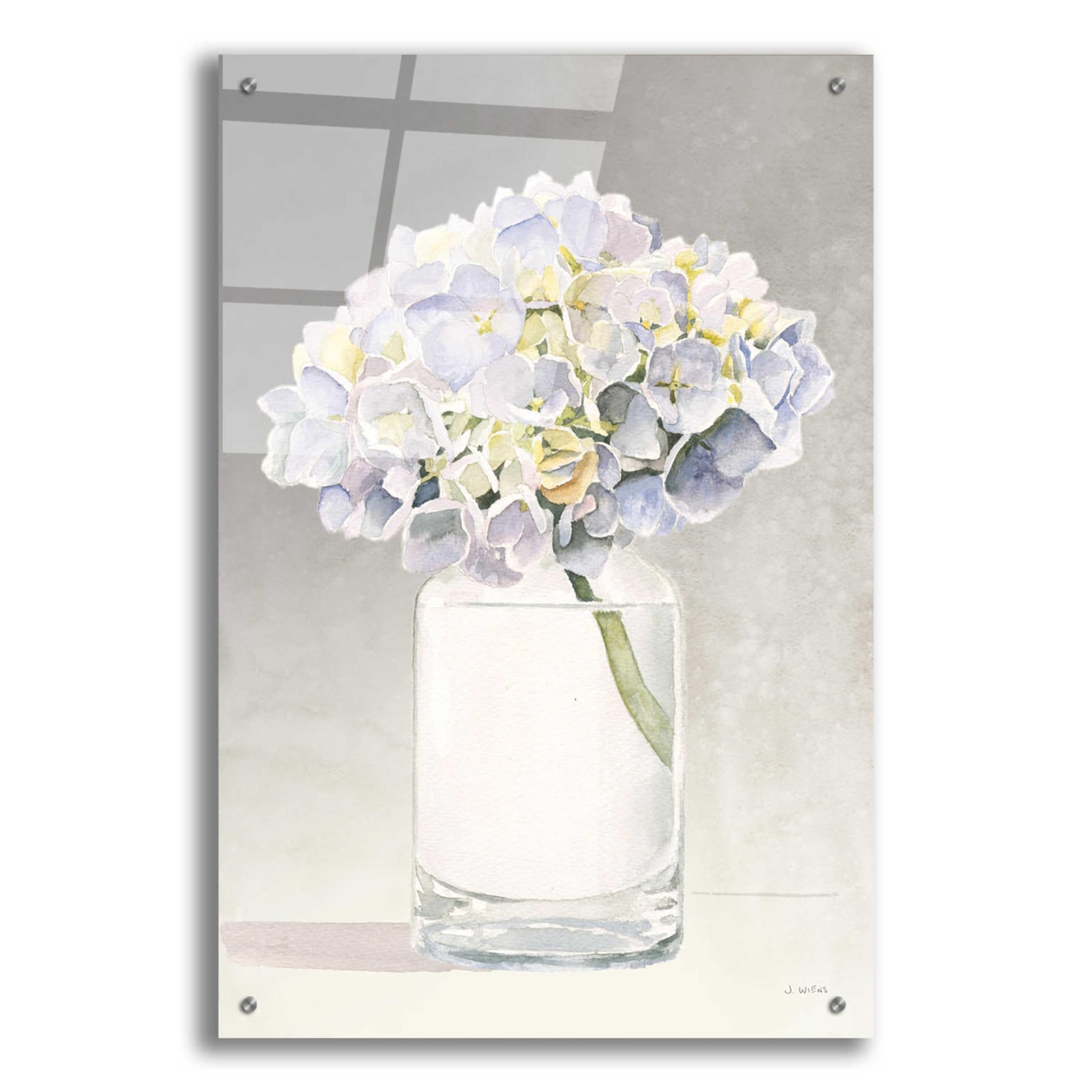 Tranquil Blossoms III by James Wiens - Premium Acrylic Glass Wall Art 24x36 Inches - Modern Floral Painting for Living Room, Bedroom & Office Decor