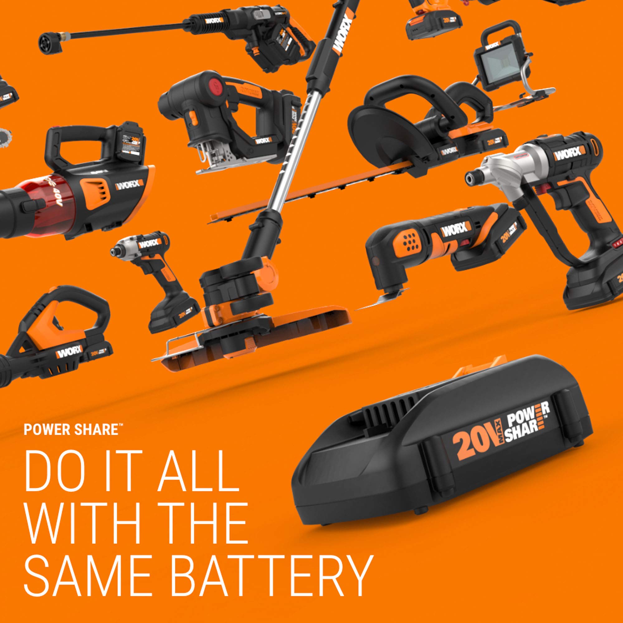 Worx WG183 40V 13-Inch Cordless String Trimmer with Battery & Charger - WA0007 2-Pack 16-Foot Replacement Spools & Trimmer Line - Perfect for Lawn Edging, Weed Control & Yard Maintenance