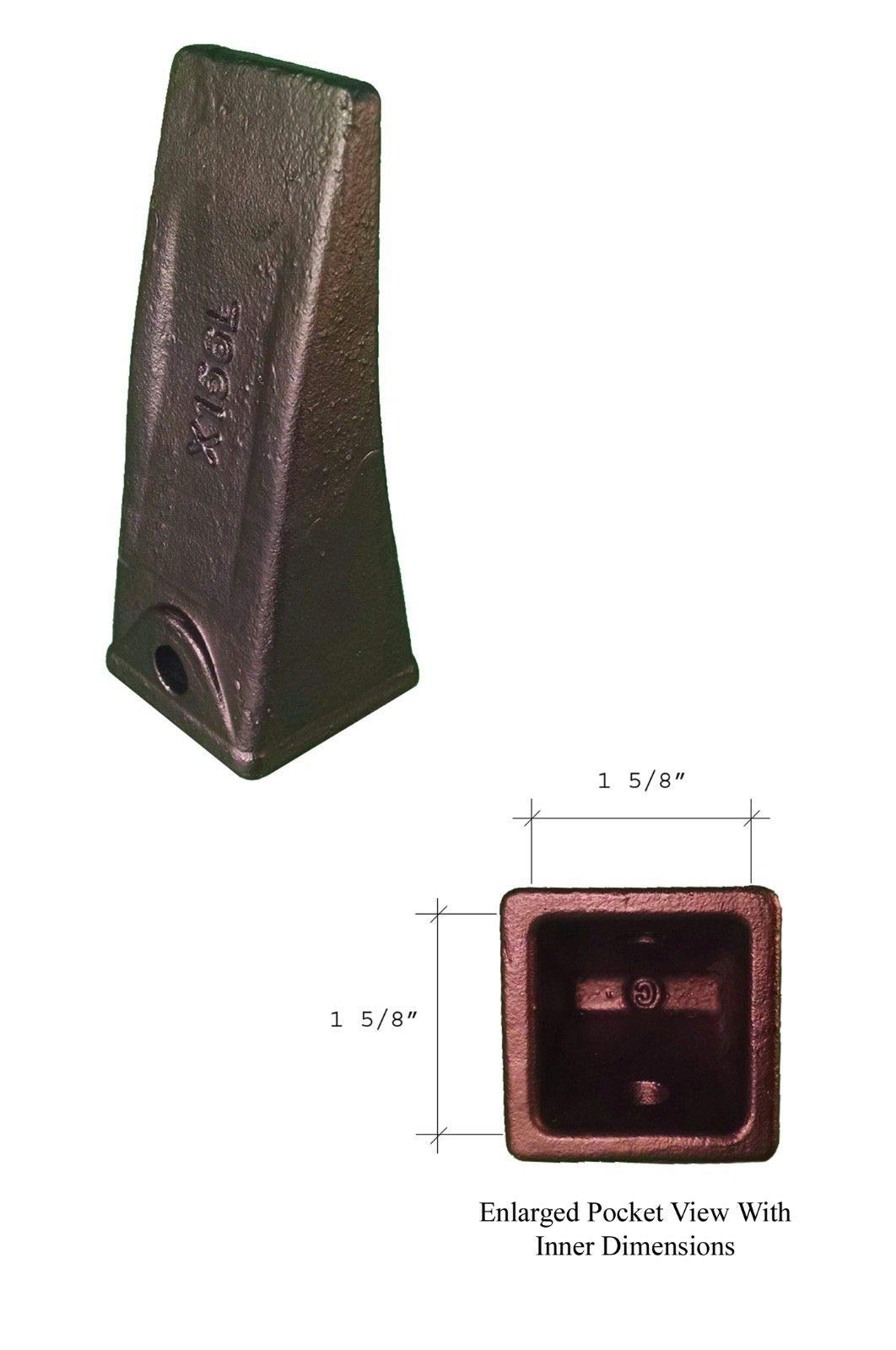 3 Mini Excavator Weld On Shanks - Bucket Dirt Teeth & Pins (230X156, X156L, P156) for Digging, Trenching & Construction Work