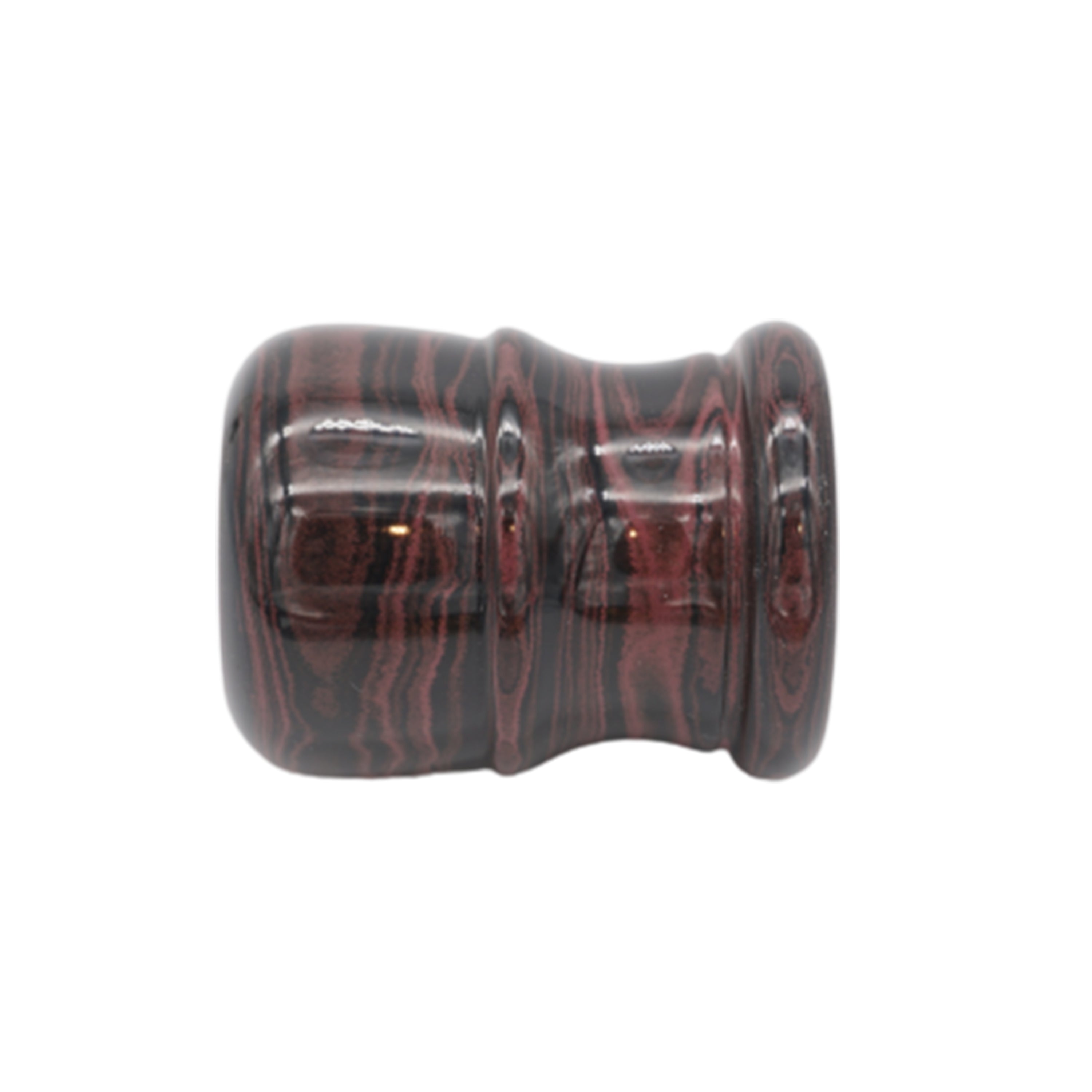 Premium Handmade Raspberry Ebonite Shaving Brush Handle - Compatible with 24mm & 26mm Knots - Perfect for Wet Shaving & Barber Shop Gifts