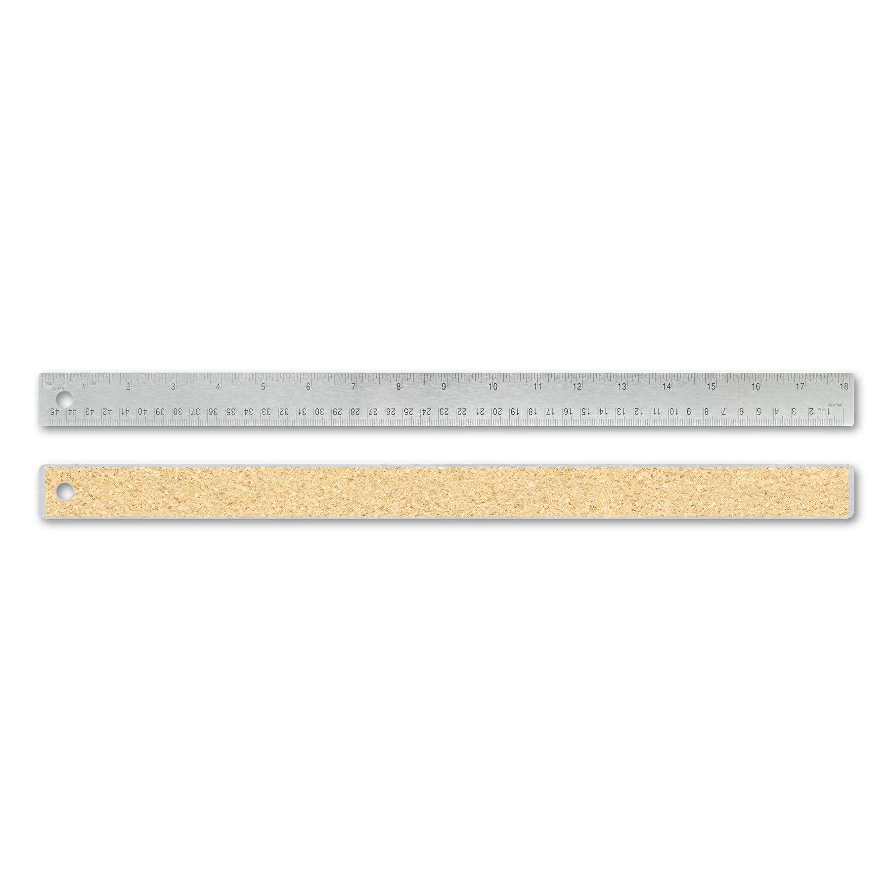 Alumicolor 18-Inch Flexible Stainless Steel Ruler - Durable Measuring Tool for DIY Projects, Crafting, and Engineering Work