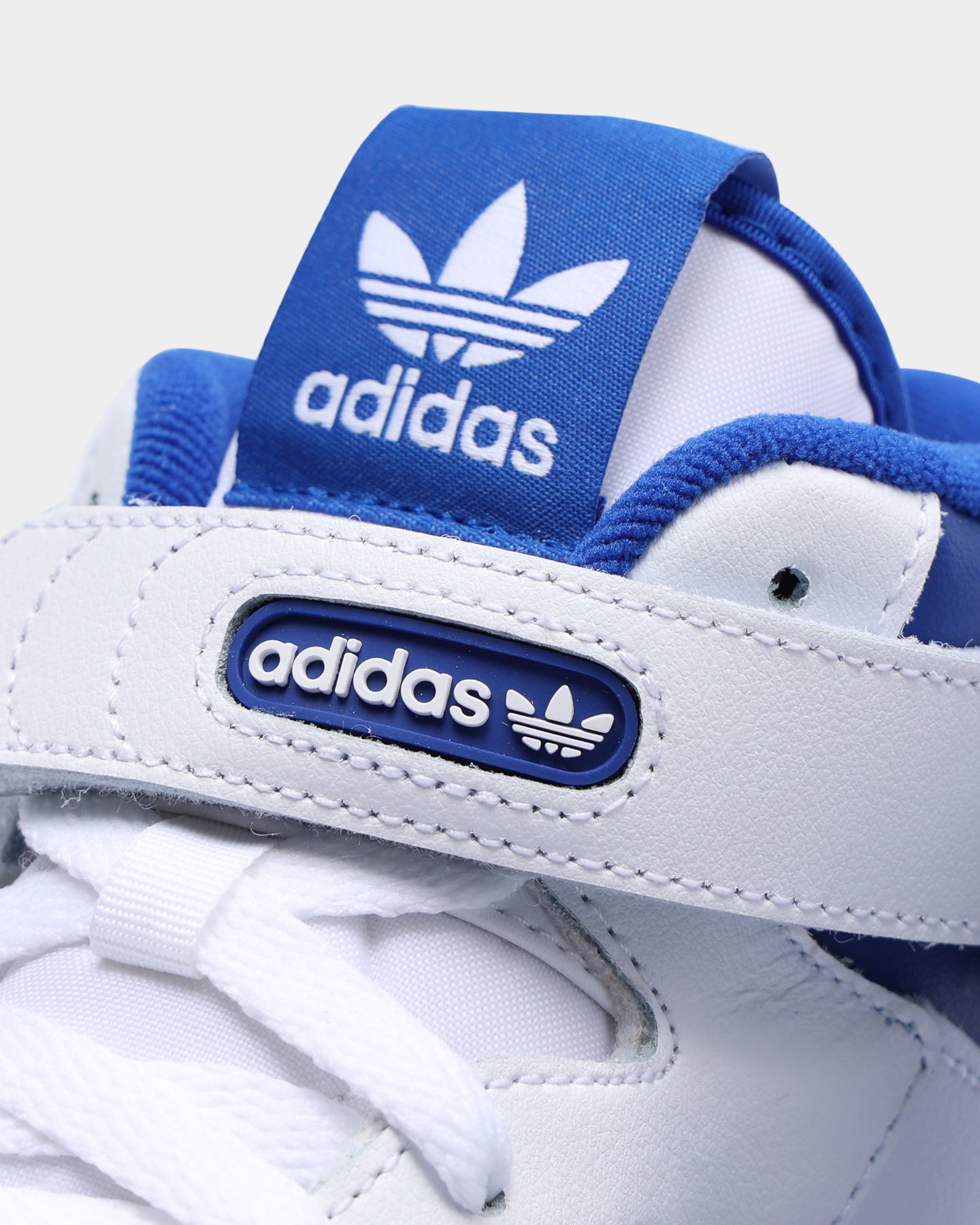 Adidas Men's Forum Mid Sneakers - Cloud White/Royal Blue/Cloud White - Basketball & Casual Shoes for Men - Perfect for Streetwear & Gym Workouts