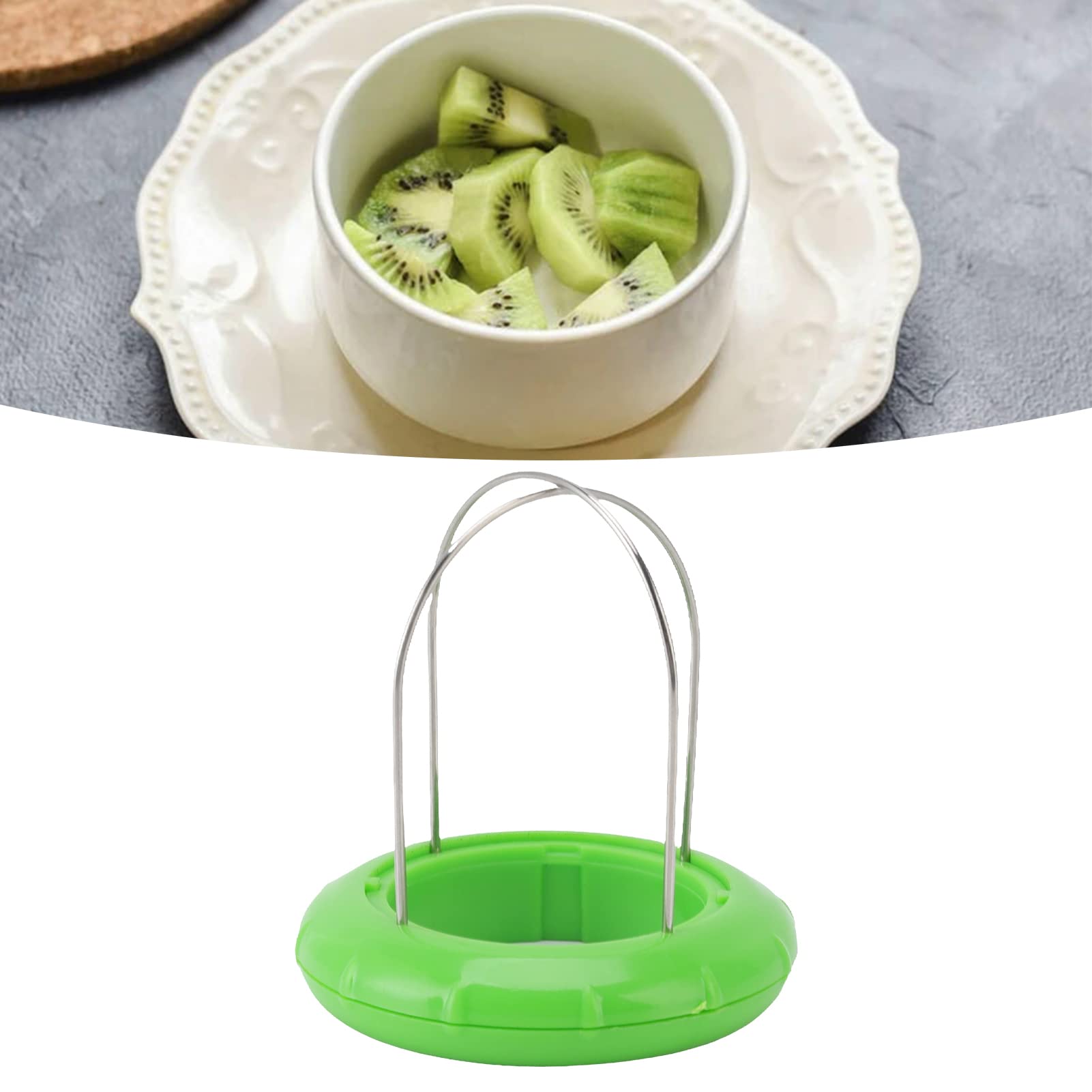 Premium Stainless Steel Kiwi Peeler & Corer Tool - Portable Fruit Cutter for Kiwi, Mango & More - Easy Digging, Slicing & Peeling - Perfect for Kitchen, Camping & Travel Snacks