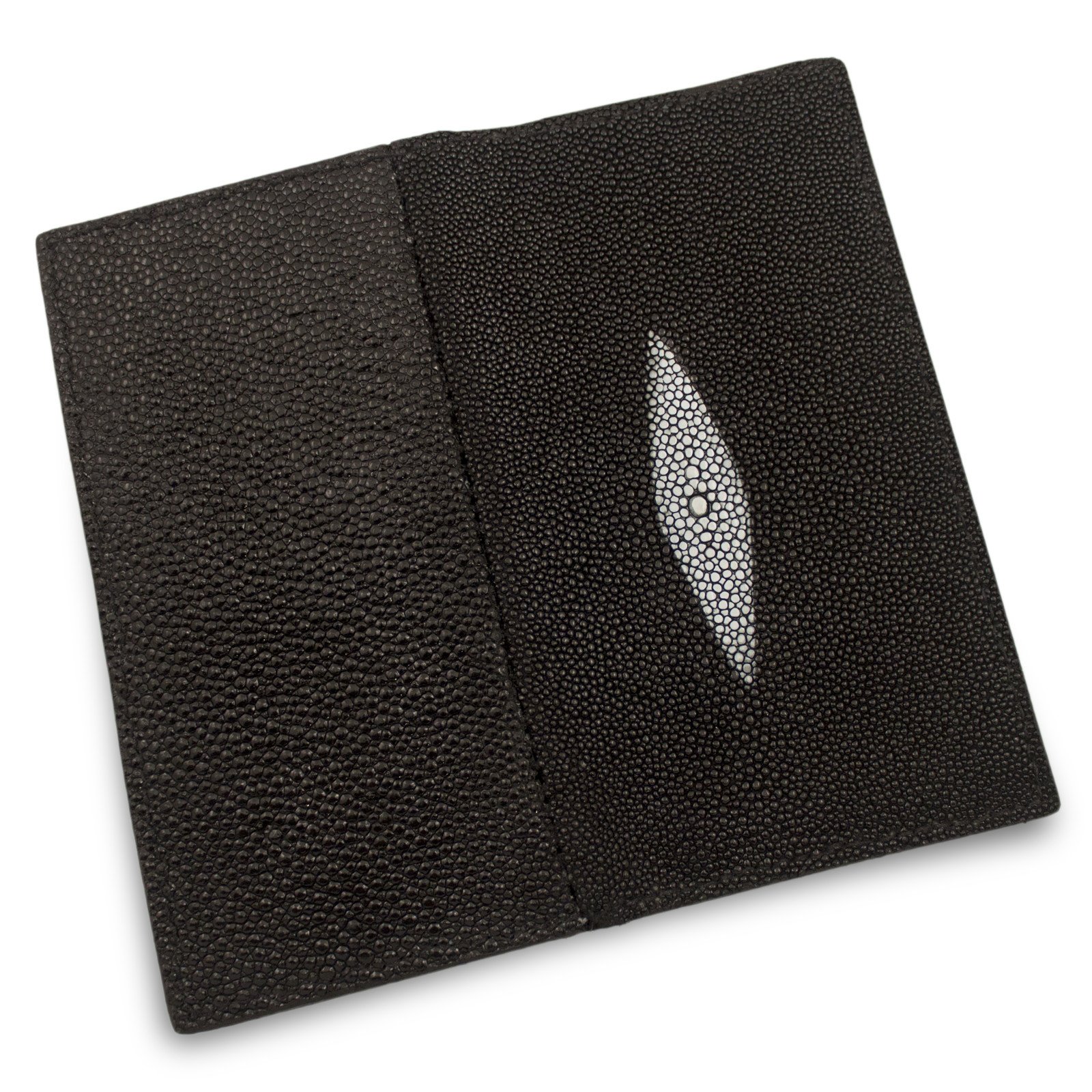 Authentic Stingray Skin Leather Wallet for Men & Women - Rodeo Checkbook Style - Perfect for Everyday Use, Travel & Business