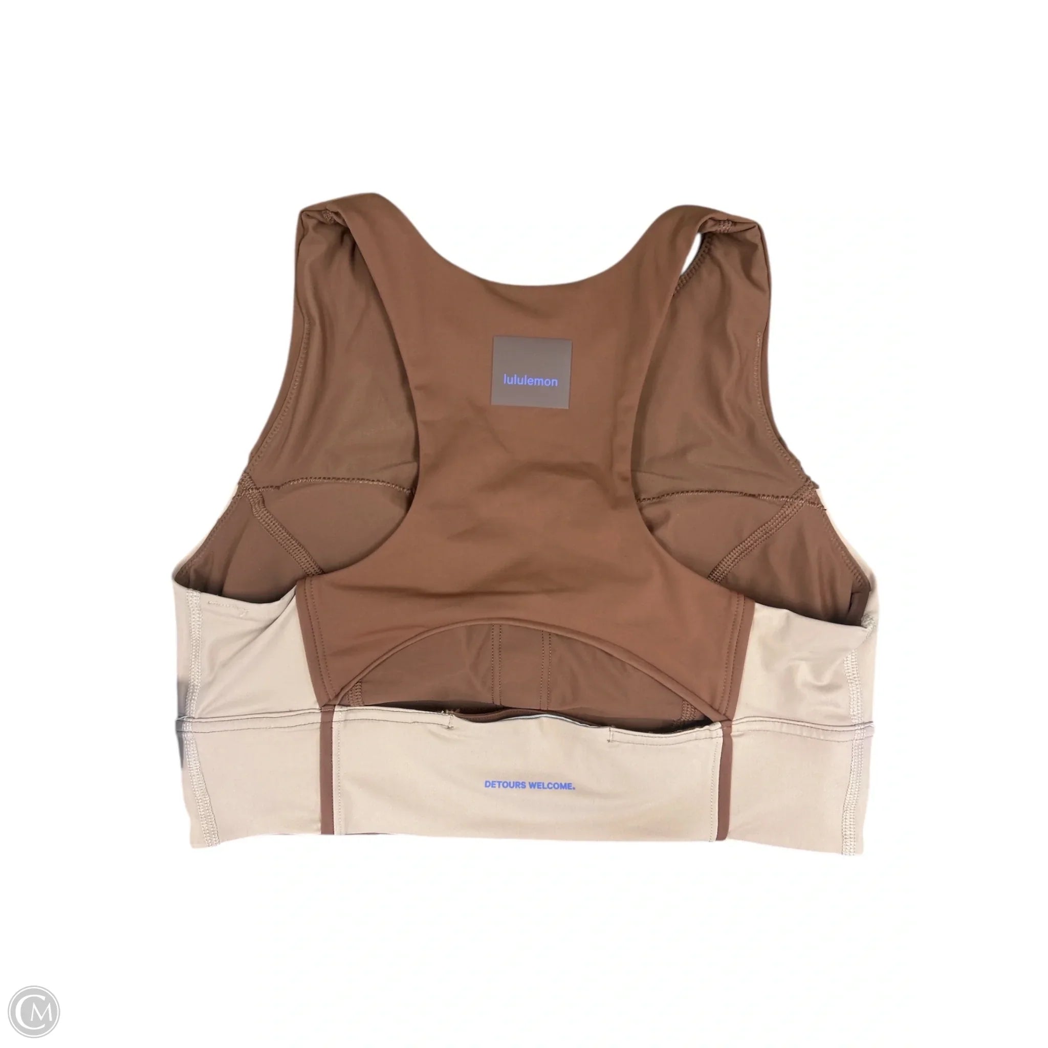 Lululemon Women's Athletic Sports Bra - Medium Support, Size 8, Brown - Perfect for Yoga, Running & Gym Workouts