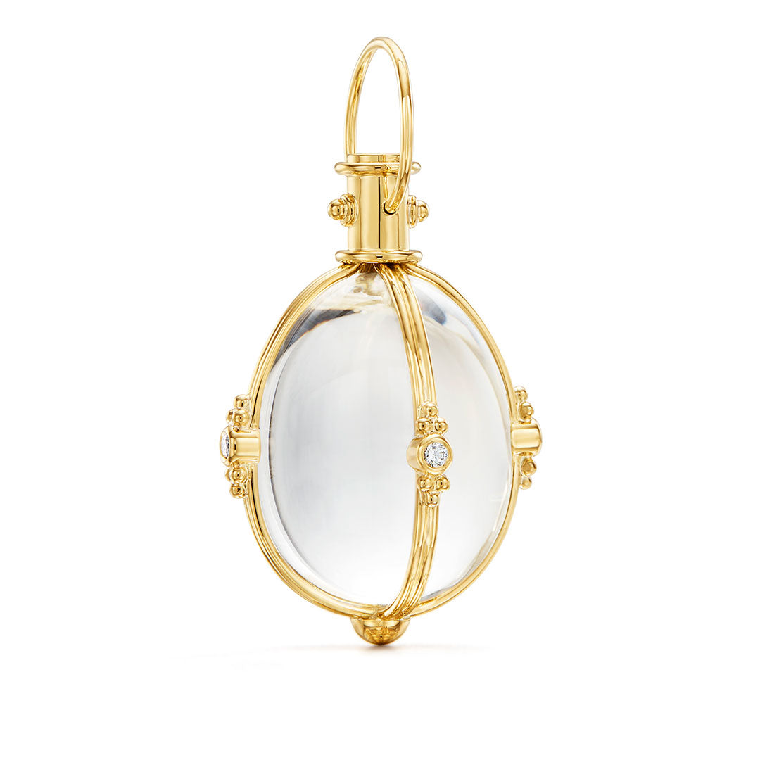 Temple St. Clair Diamond Classic Rock Crystal Amulet Necklace - Elegant Jewelry for Women, Gift for Her - Perfect for Weddings, Anniversaries & Special Occasions