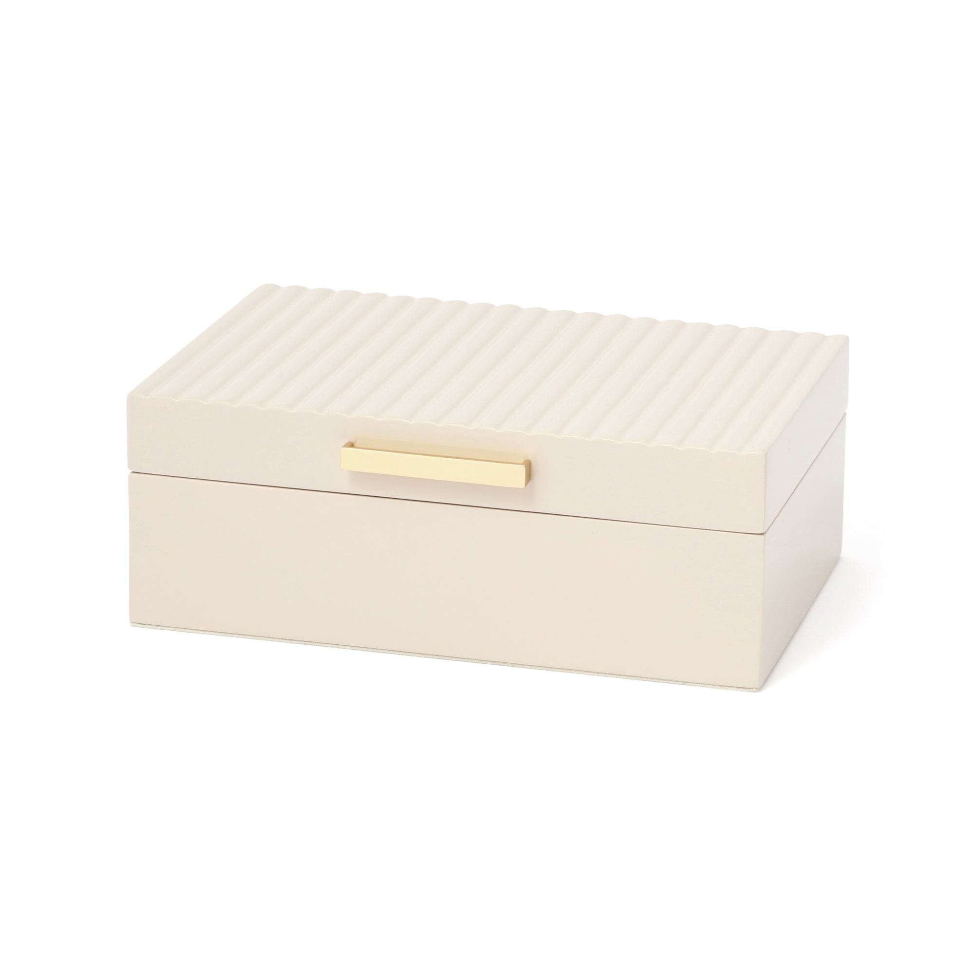 Elegant Pink Lacquer Stripe Jewelry Box - Small Jewelry Organizer for Rings, Necklaces & Earrings - Perfect for Travel, Home Decor & Gift Giving