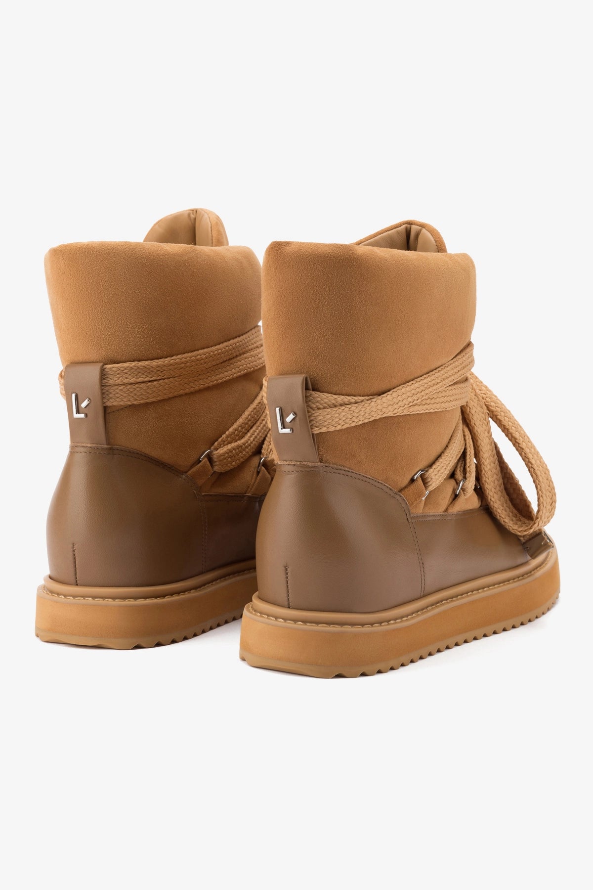 Utah Puffer Boots in Toasted Suede - Women's Winter Snow Boots for Cold Weather, Waterproof & Insulated Hiking Shoes for Outdoor Activities