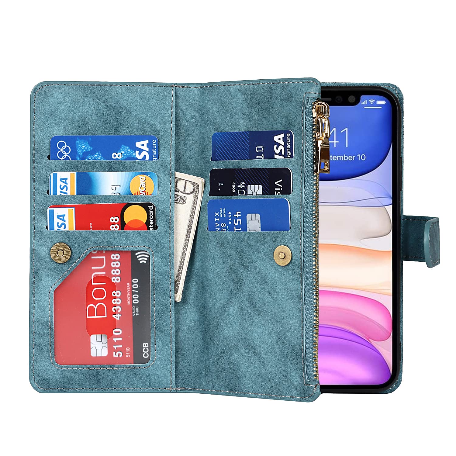 Premium Leather Wallet Case for iPhone 11 (6.1
