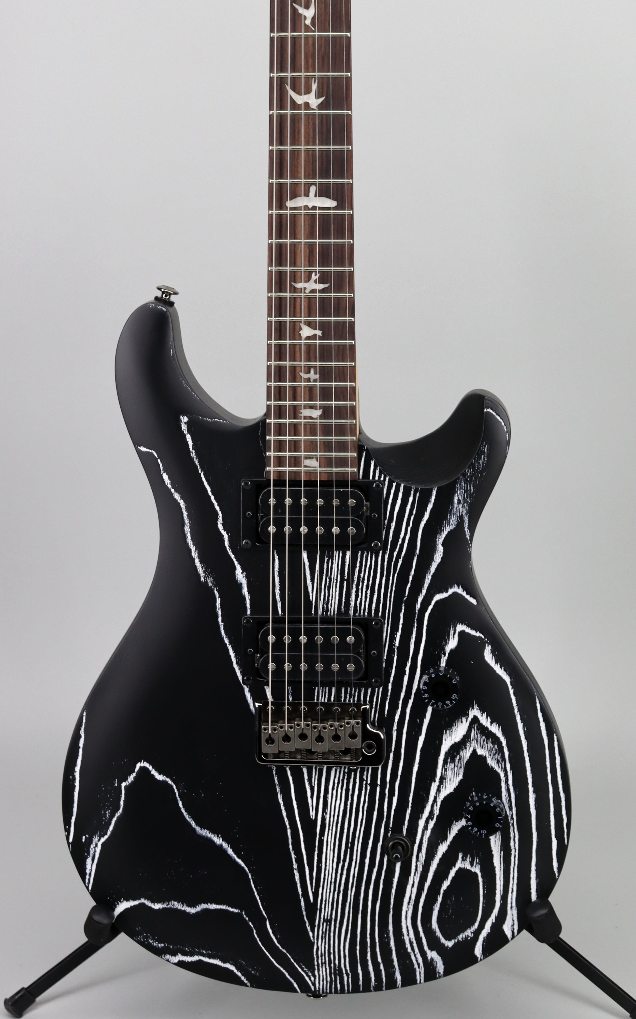 Paul Reed Smith SE Swamp Ash CE 24 Limited Edition Electric Guitar - Sandblasted White Finish with Free PRS Clip-On Tuner | Perfect for Stage Performances, Studio Recording & Guitar Collectors