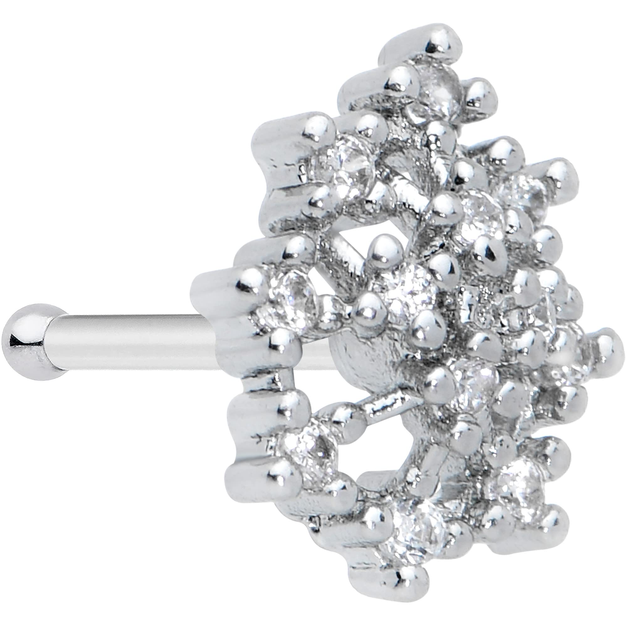 20G Steel Clear Constellation Nose Ring for Women - 5/16