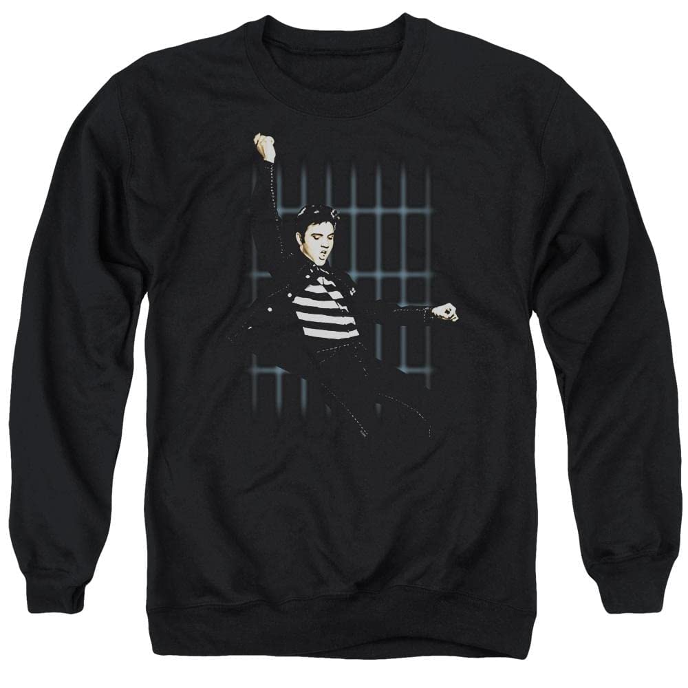 Elvis Presley Blue Bars Adult Crewneck Sweatshirt - Vintage Rock Music T-Shirt for Men & Women - Perfect for Concerts, Gifts & Casual Wear