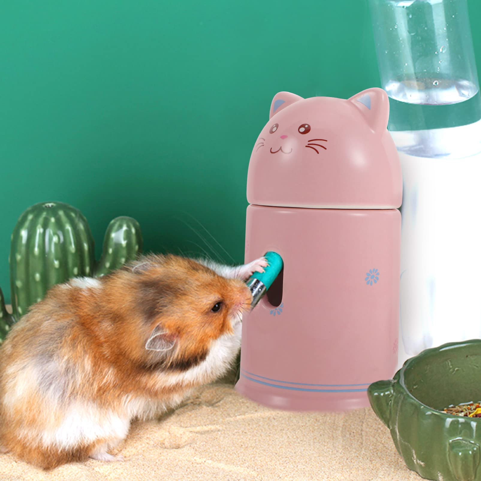 Balacoo Hamster Water Bottle Holder - Durable Pet Drinking Bottle Stand for Hamsters, Hedgehogs, and Small Animals - Perfect for Cage Accessories and Small Pet Hydration Needs