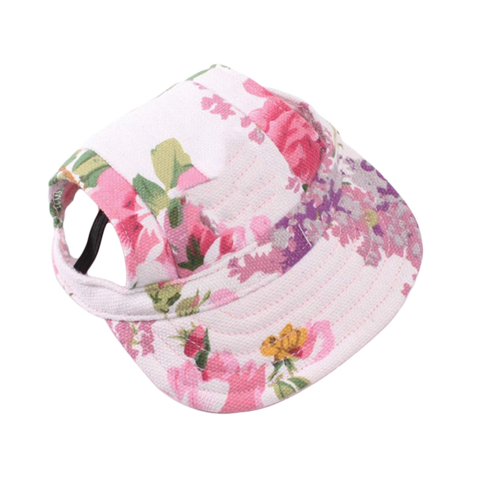 Dog Sun Hat Baseball Cap - UV Protection Peaked Cap for Puppies & Small Dogs - Breathable Solid Color Shading Hat for Outdoor Walks, Beach & Summer Activities