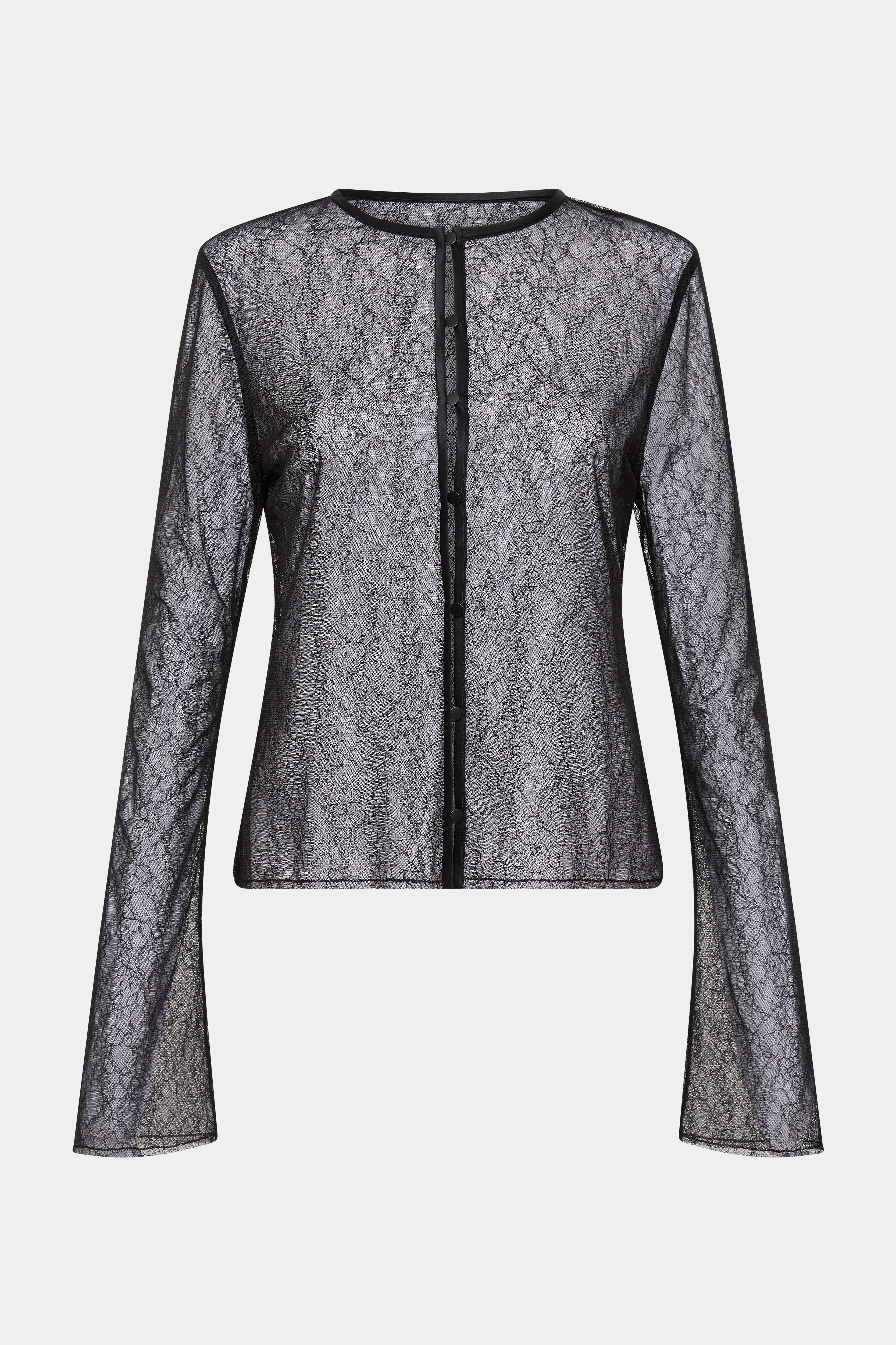 Elegant Dunya Lace Cardigan for Women - Soft Open Front Knit Sweater with Floral Embroidery | Perfect for Casual Wear, Office Outfits & Special Occasions