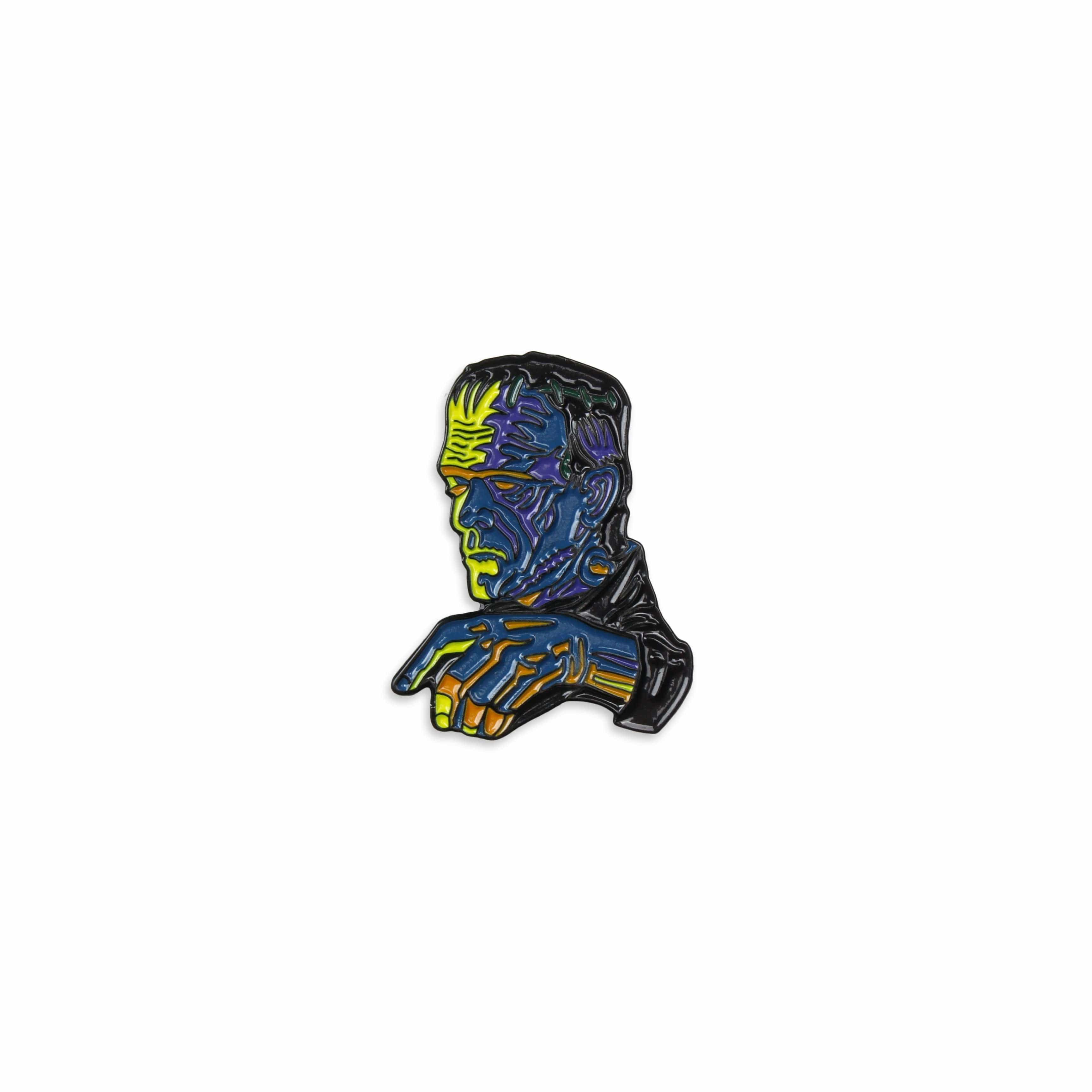 Frankenstein Enamel Pin - Gothic Horror Collectible Badge for Jackets, Bags & Backpacks - Perfect for Halloween Costumes, Cosplay & Pin Collections