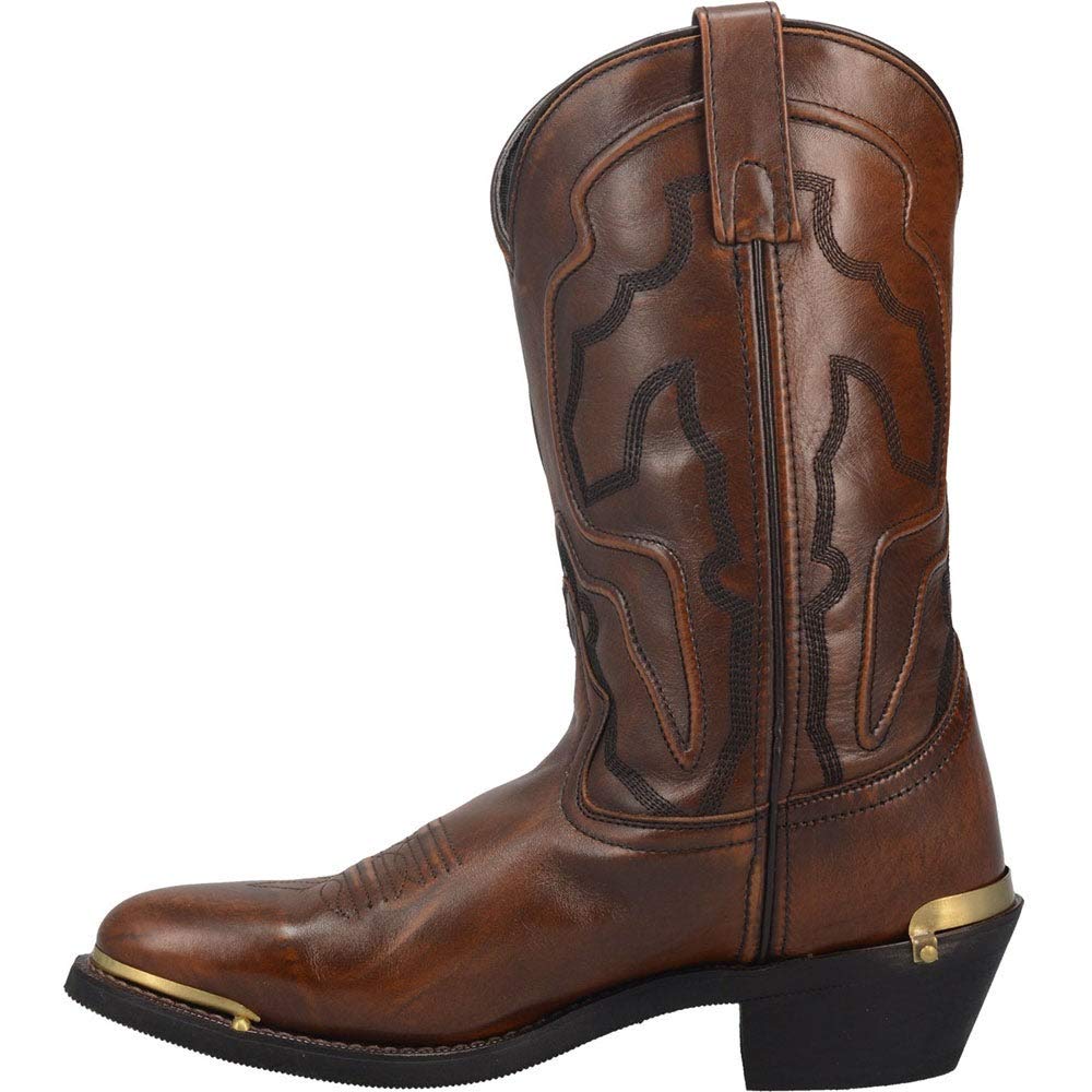 Laredo Dan Post Black Atlas Men's Round Toe Western Boots 68620 - Durable Cowboy Boots for Country Dancing, Rodeo & Casual Wear