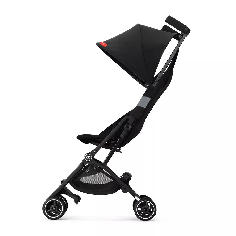 GB Pockit+ All-Terrain Lightweight Compact Stroller - Black | Perfect for Travel, Hiking & Everyday Use