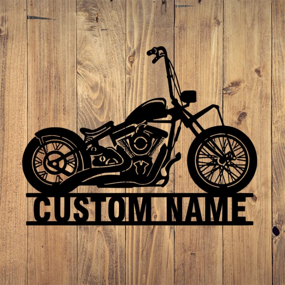 Custom Motorcycle Dirt Bike Metal Sign - Personalized Garage Wall Art for Motocross Riders - Unique Gift for Men & Boys - Perfect for Man Cave, Garage Decor & Biker Gifts