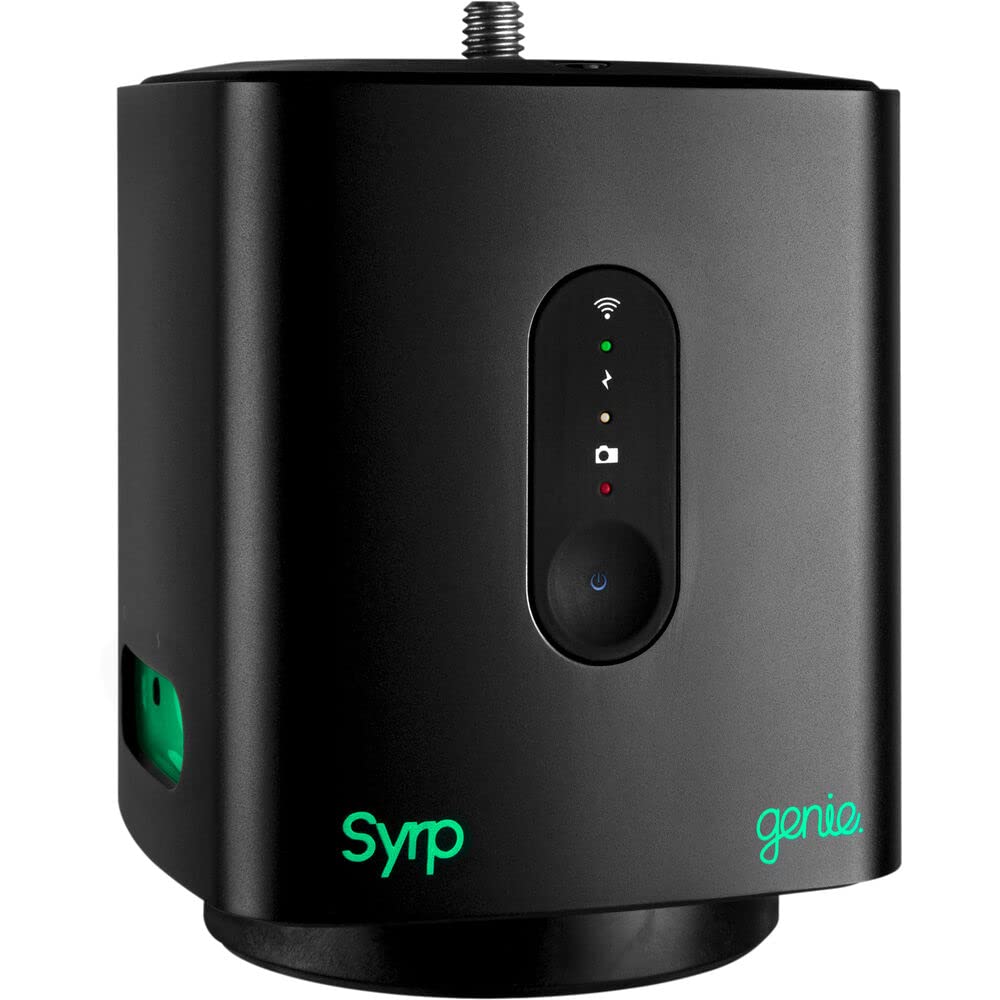 SYRP Genie One Motion Control Pan Head & Linear Drive with Wall Adapter - Professional Camera Stabilizer for DSLR & Mirrorless - Perfect for Time-Lapse, Video Production & Vlogging