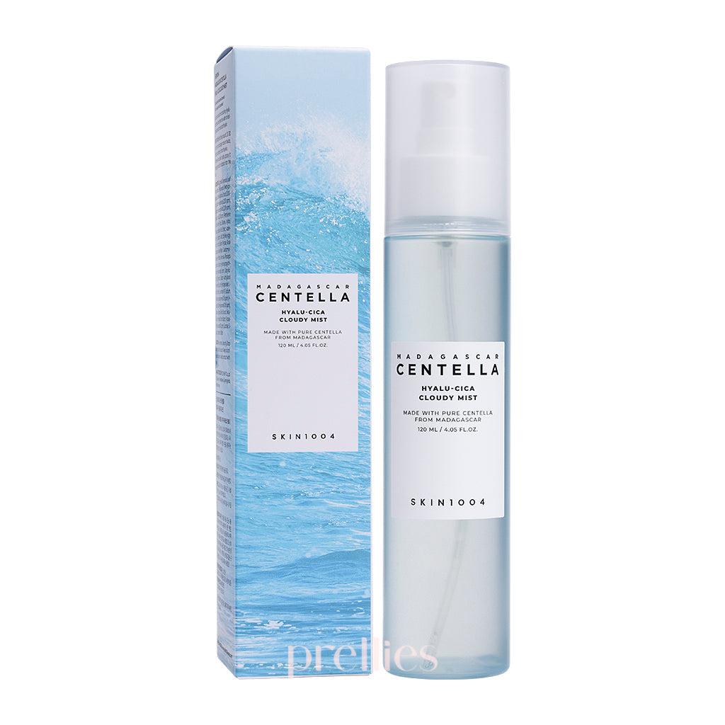 SKIN1004 Madagascar Centella Hyalu Cica Cloudy Mist Facial Spray 120ml - Soothing Hydrating Face Mist for Dry, Sensitive Skin | Perfect for On-the-Go Refresh & Post-Workout Skincare