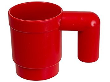 LEGO Upscaled Coffee Mug - Red | Large Buildable LEGO Mug for Adults & Collectors | Perfect for Home, Office & Gifts