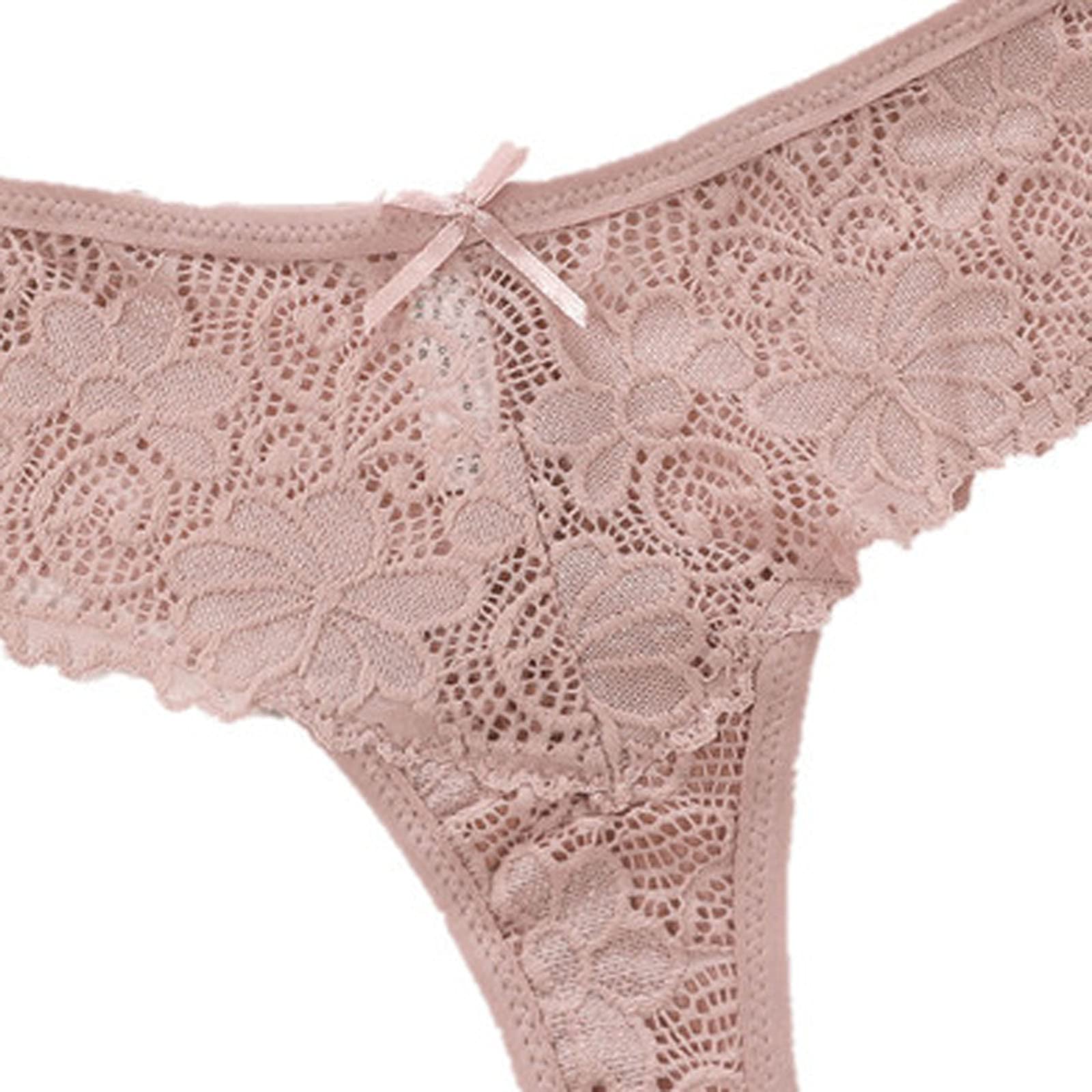 Women's Lace Hipster Panties - Plus Size Thongs & Cheeky Bikini Underwear Set (6-Pack) | Sexy T-Back Lingerie for Everyday Comfort & Special Occasions